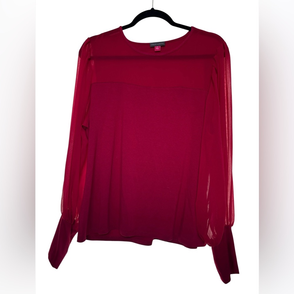 Vince Camuto Hot Pink Sheer Long Sleeve Top Size XL
C21